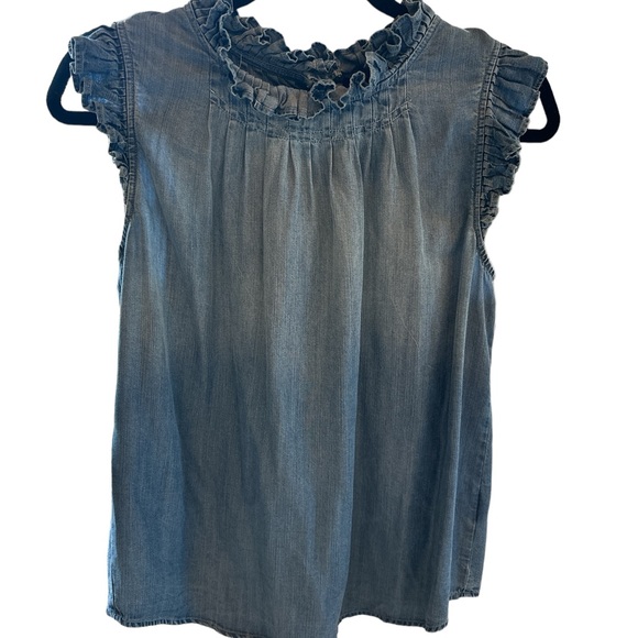 New Dear John Sleeveless Blue denim Top with Tags !! - Picture 3 of 8